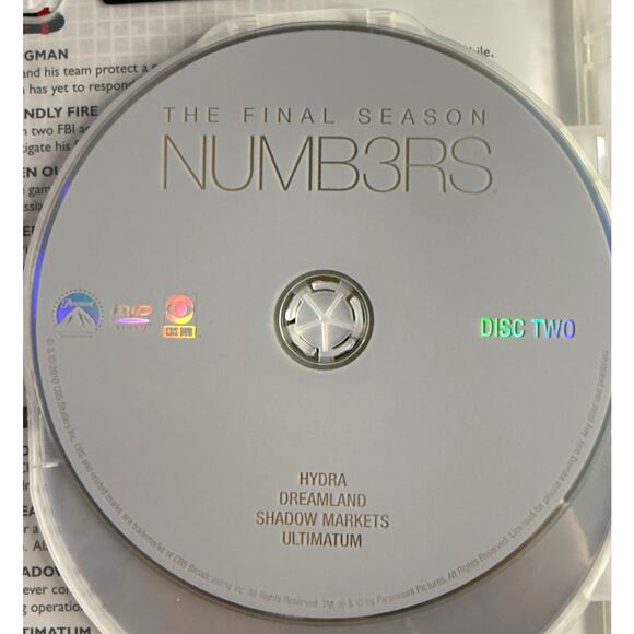 NUMB3RS: The Final Season DVD, 2010, 4.  Disc Set CBS Crime Drama TV Series - Picture 9 of 15